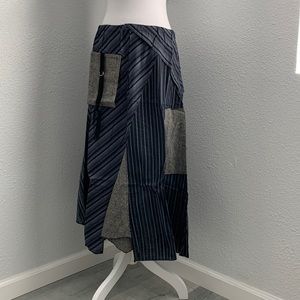 NWT Surrealist asymmetrical blue skirt